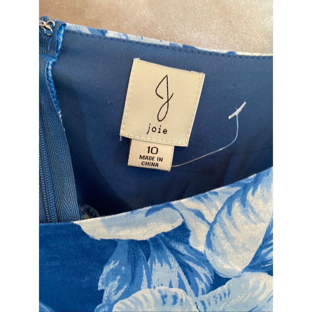 Joie blue floral maxi dress ankle length NWT Sz 10 - Picture 7 of 9